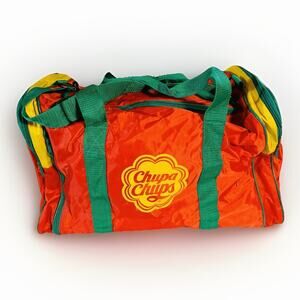 Vintage 1990s Chupa Chups Melody Pops Promo Sports Gym Travel Duffle Bag